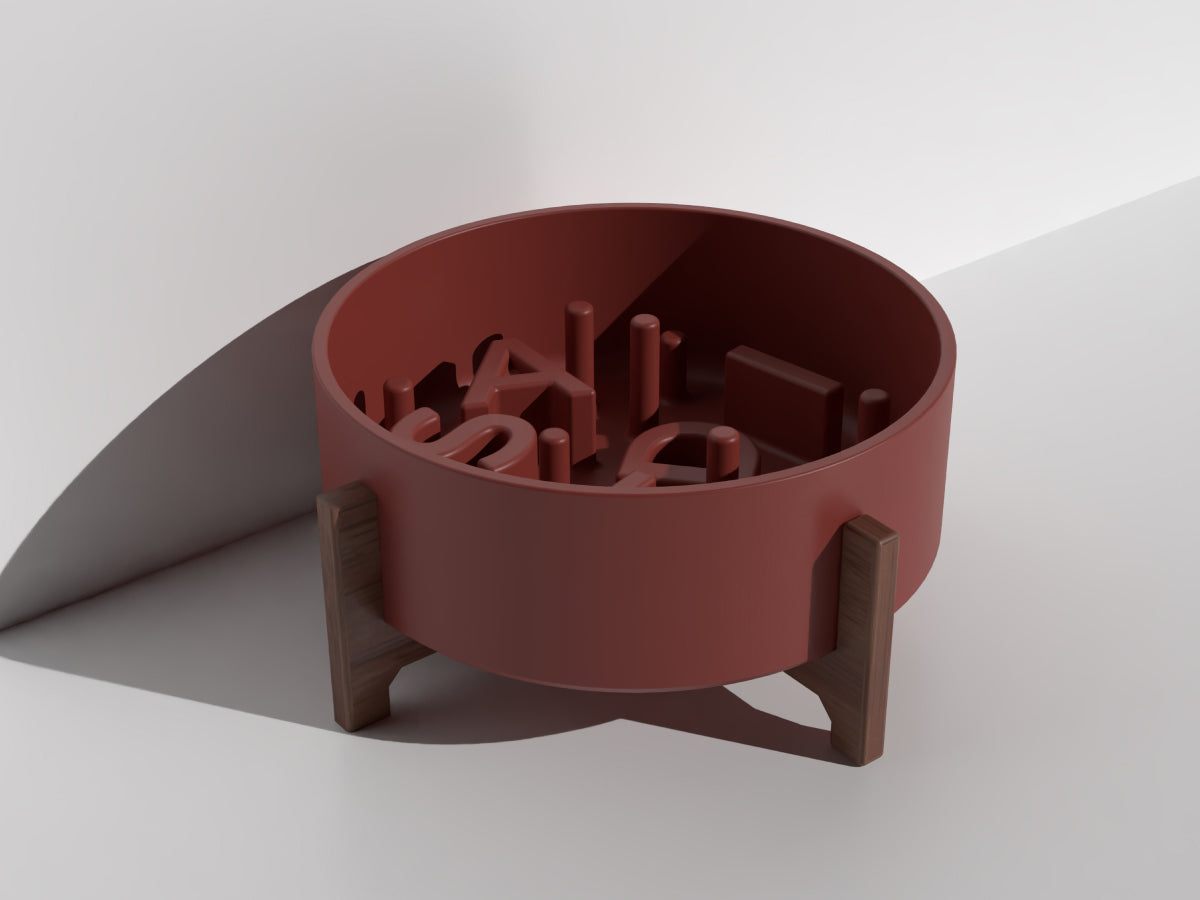 Name Slow Feeder Bowl - Neutral