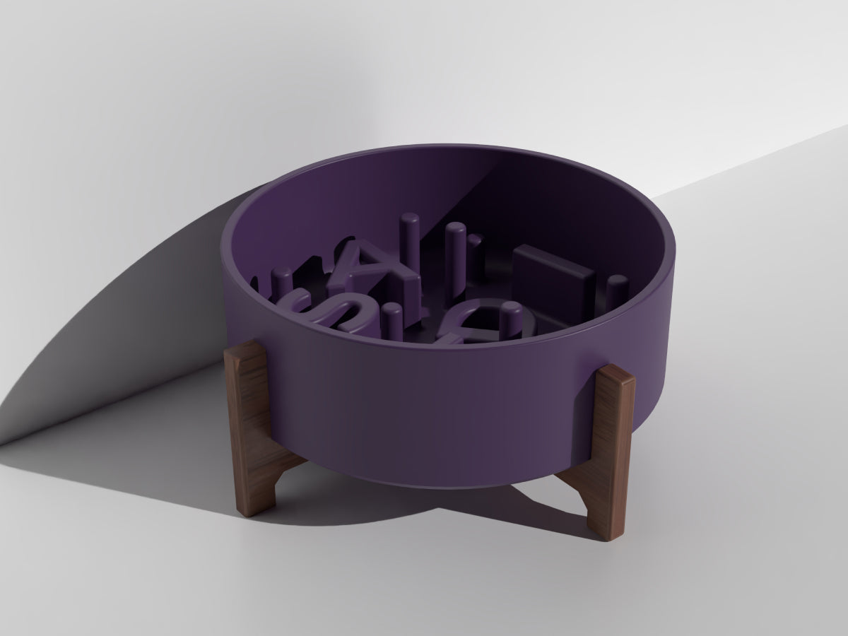 Name Slow Feeder Bowl - Neutral