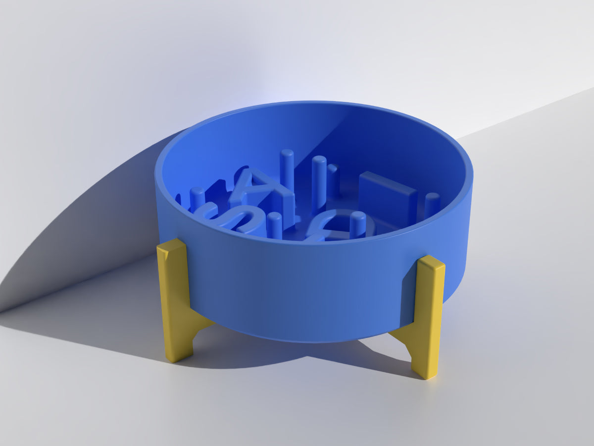 Name Slow Feeder Bowl - Bold
