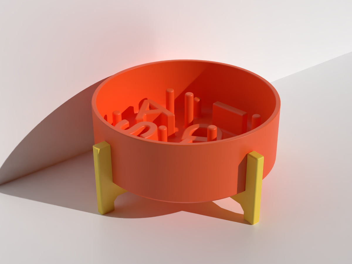 Name Slow Feeder Bowl - Bold
