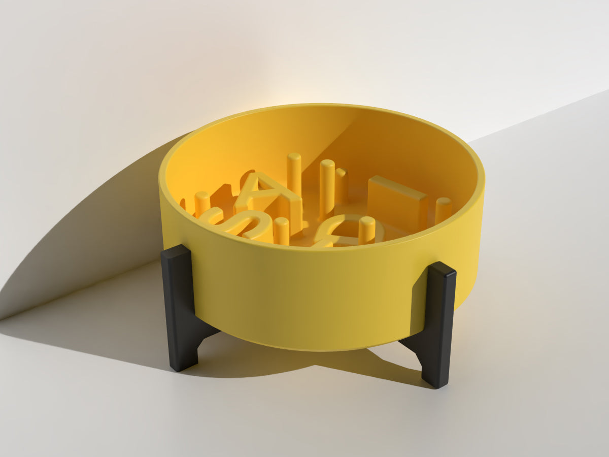 Name Slow Feeder Bowl - Bold
