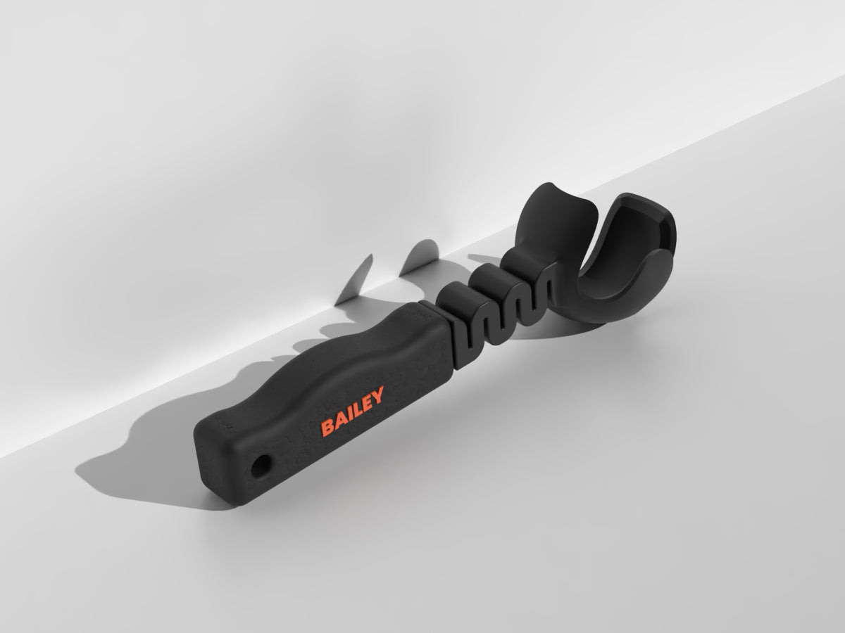 Ball thrower with black handle